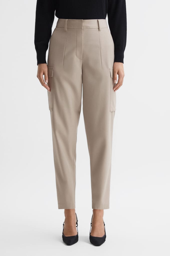 Reiss Combat Taper Cargo Pants — Neutral Taglia: 10 | Pantaloni cargo Outlet | Donna