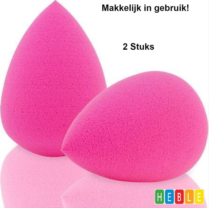 Heble® - 2-stuks Make-up Spons Blender voor Beauty~Sponsen!