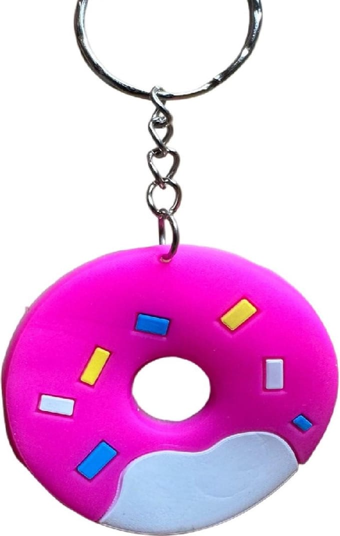 Sleutelhanger Donut Roze