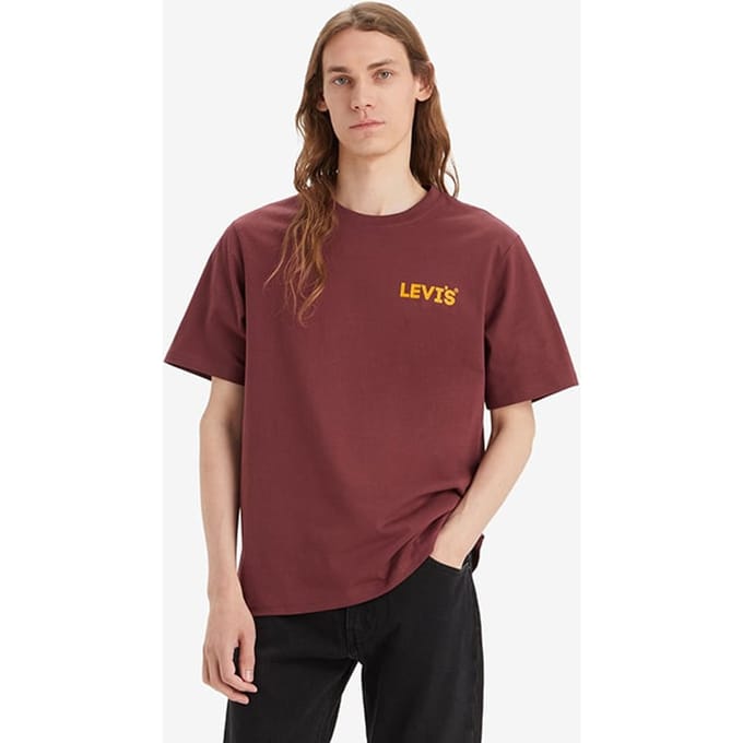 Levi's Ss Basic T-shirt Red Maat: S | Basic T-Shirts Outlet | Heren | Rood