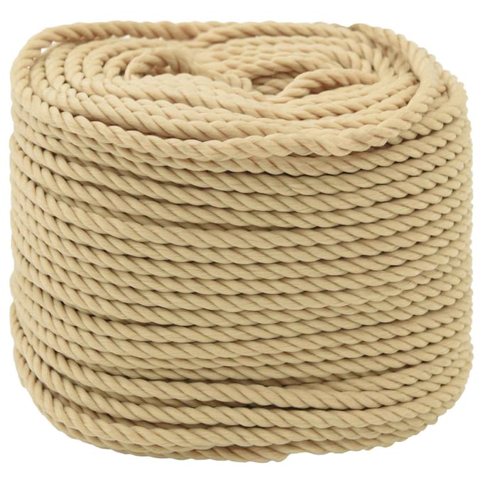 vidaXL - Boottouw - 4 - mm - 100 - m - Naturel - polypropylène