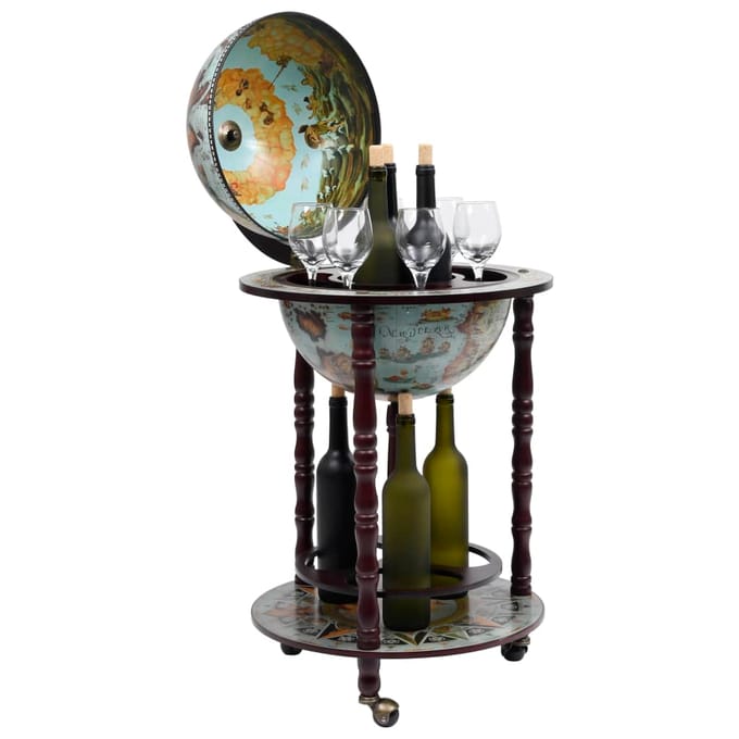 vidaXL - Globebar - eucalyptushout - blauw
