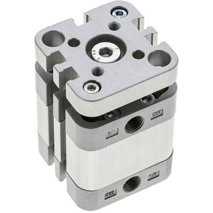 ISO 21287 Compacte Dubbelwerkende Cilinder 32-10mm - Magnetisch - Niet-roterend