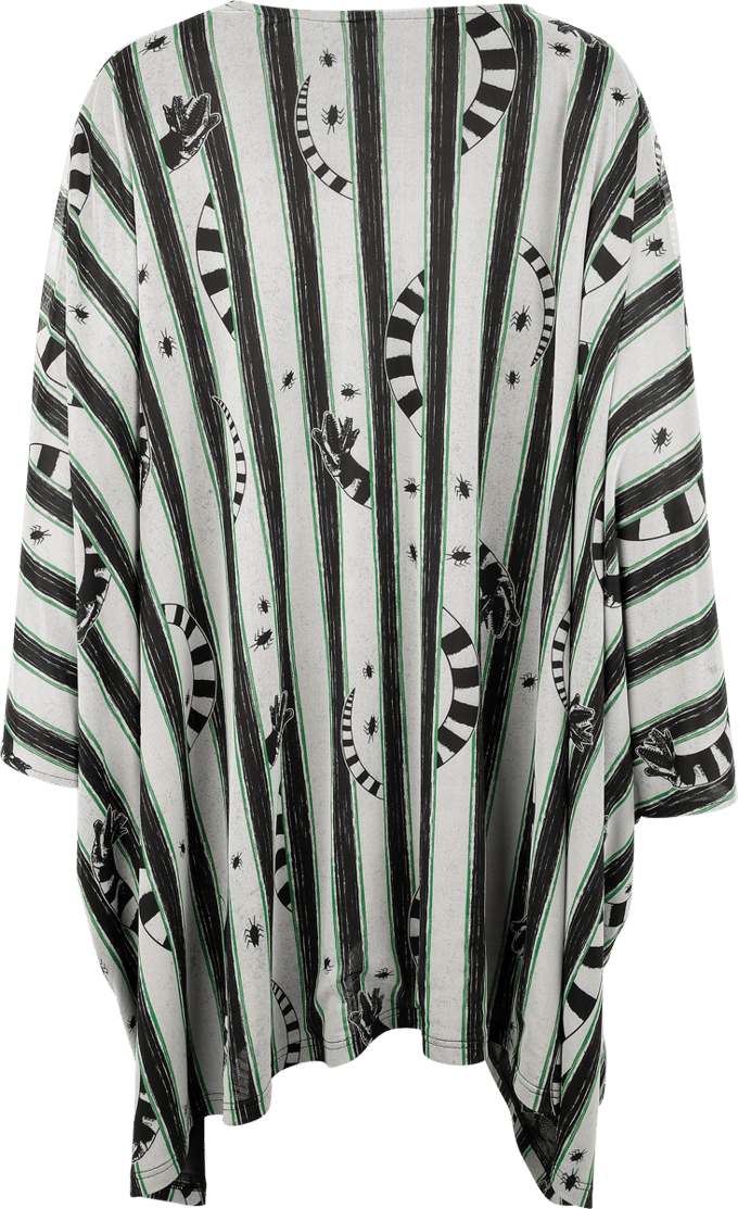 Beetlejuice Cardigan - Sandworm - voor Vrouwen - zwart-wit