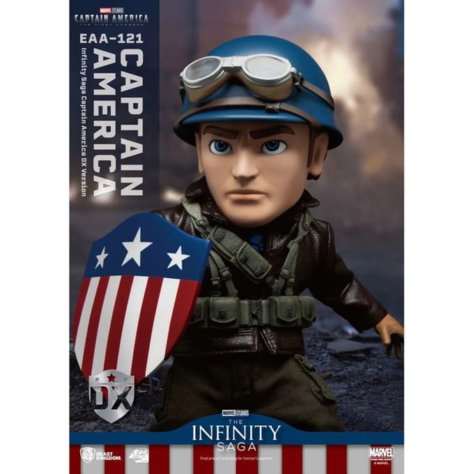 Beast Kingdom Marvel Captain America: The First Avenger Egg Attack Action Figure DX Version (17 cm)