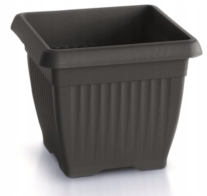 Prosperplast Terra Vierkante Pot - Antraciet 45x45x35 cm