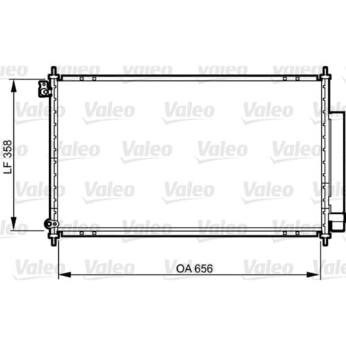 Condensator, airconditioning VALEO 814159