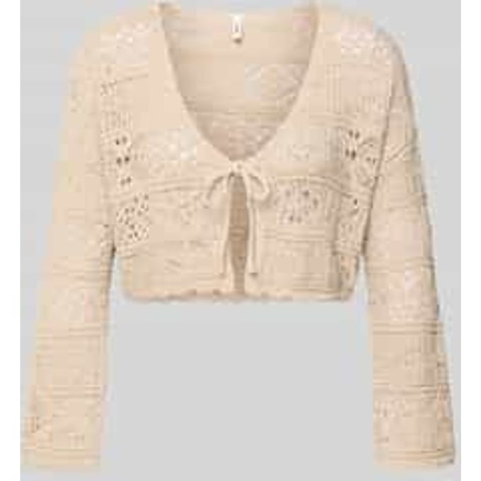 Gecropst vest van katoenmix model 'BEACH LIFE'