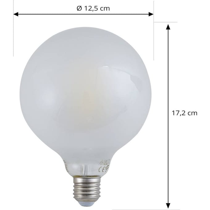 LUUMR Smart LED lamp mat E27 G125 7W Tuya WLAN CCT