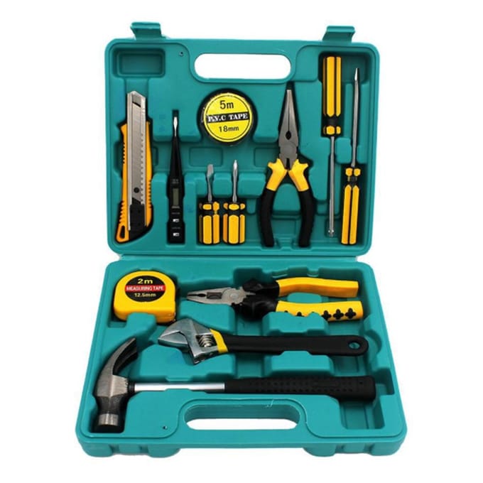 Utility Toolbox Multifunctionele Schroevendraaier Meetlint Papiersnijder Set Praktisch Apparaat Lucht 8013 veelkleurig
