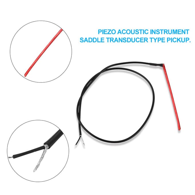 Element Onder zadel Passieve Piëzo Transducer voor Akoestische Gitaar Instrument Accessoire black