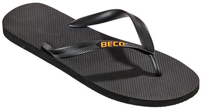 BECO heren teenslippers - zwart - maat 46-47