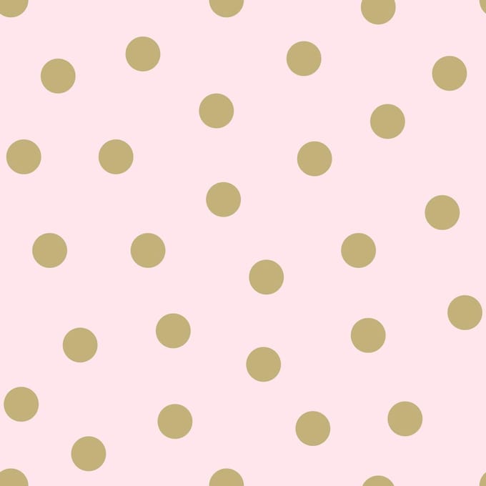 Origin Wallcoverings behang stippen roze en goud - 347677 - 0,53 x 10,05 m