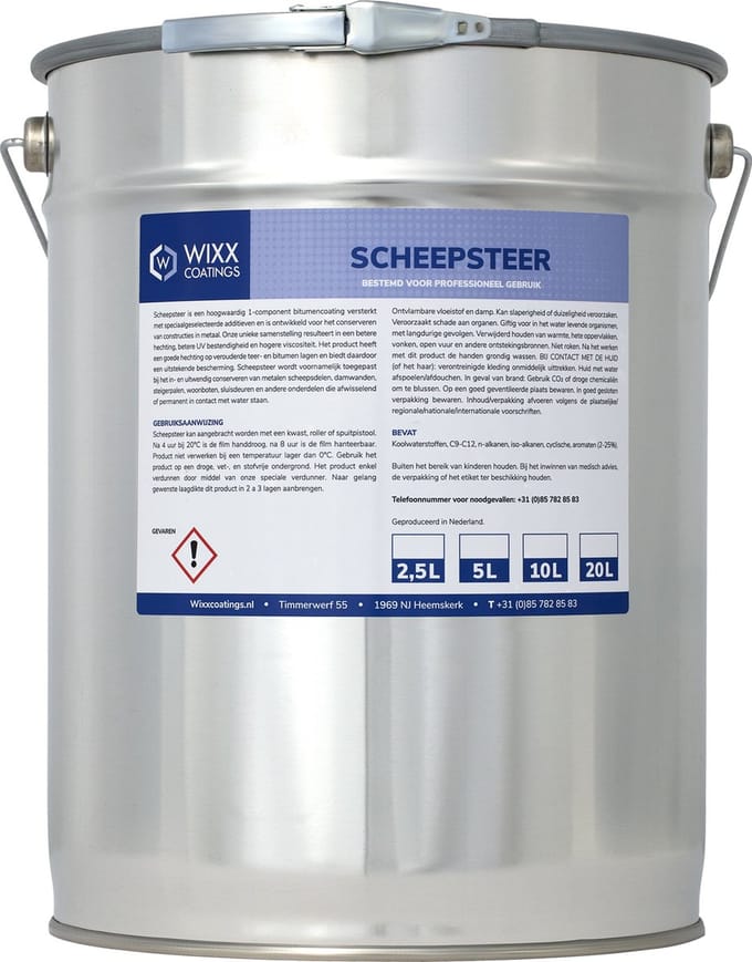 Wixx Scheepsteer Zwart - 5L - Zwart