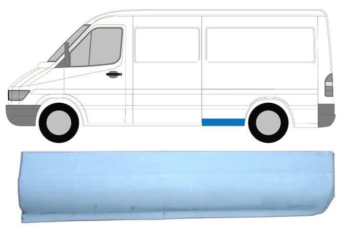 Reparatiepaneel achterspatbord voor Mercedes Sprinter 1995-2006 / Links