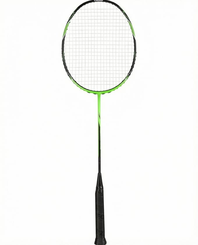 Suotu Badmintonracket - Badmintonset - 2 Rackets en 2 Shuttles - Lichtgewicht - Groen