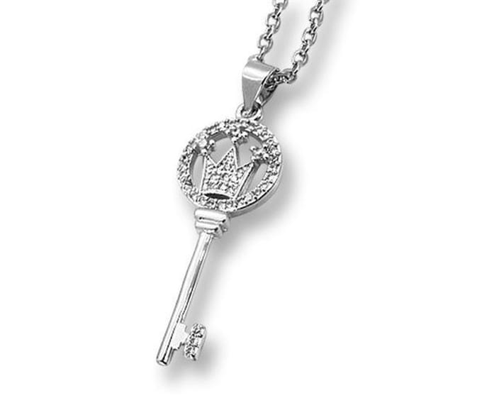 Amanto Ketting Elma - 316L Staal - Sleutel - 34x12mm - 45cm