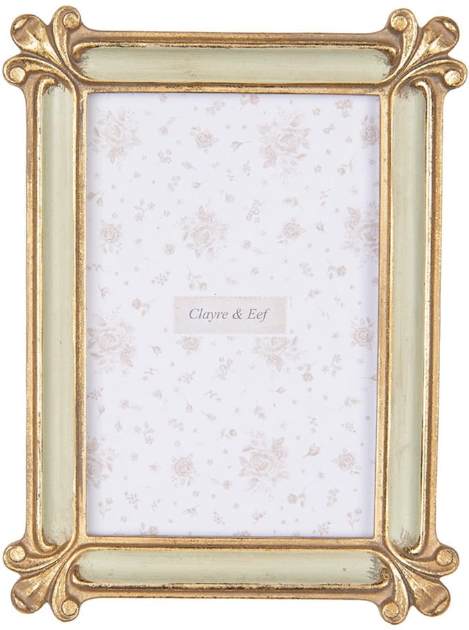Clayre & Eef Fotolijst 10x15 cm Goudkleurig Kunststof