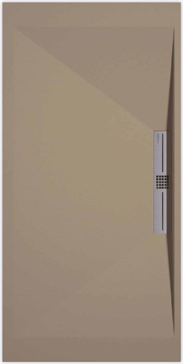 Sanifun douchebak Stone Side Moka Smooth 1300 x 900 S
