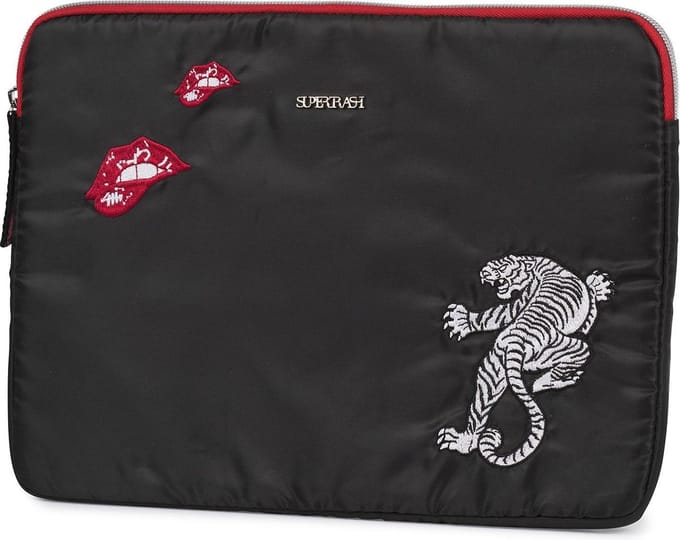 Tablet sleeve Supertrash zwart 25x33x2cm