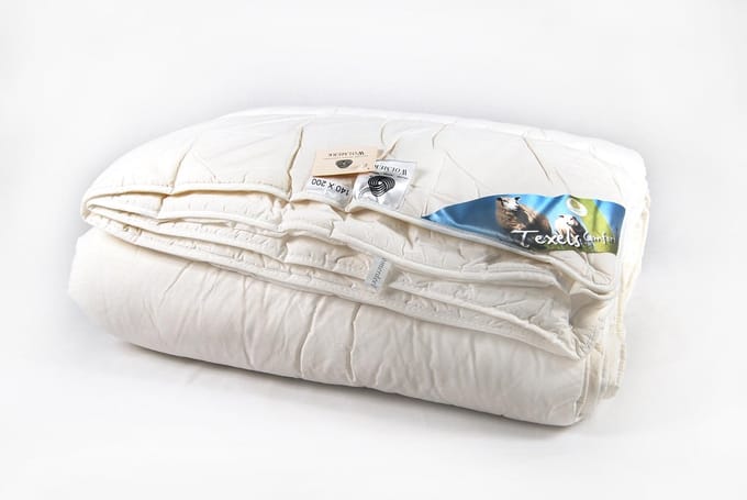 Texel wol enkel dekbed - Wit - 2-persoon (200x200 cm)