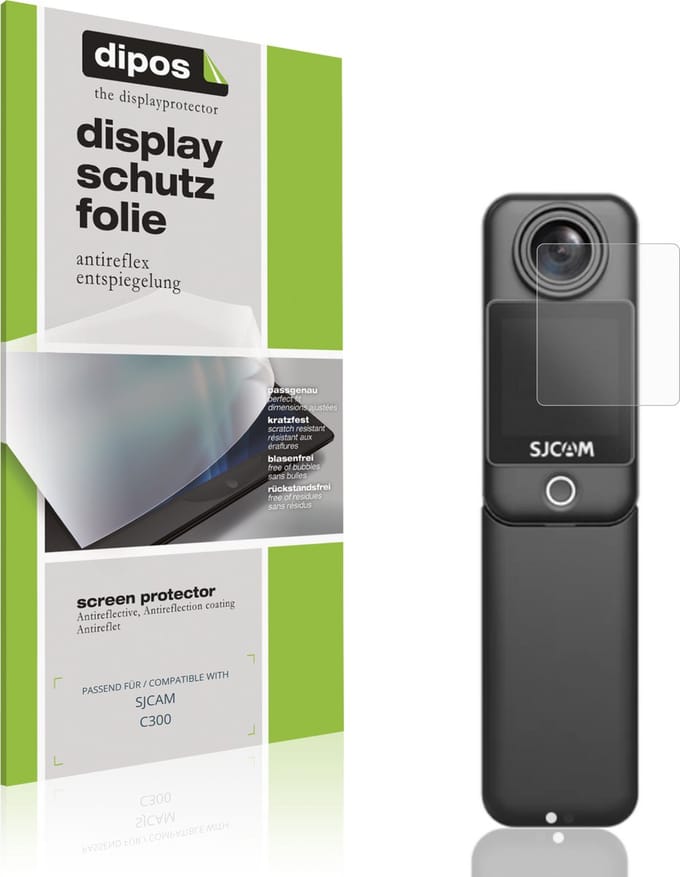 dipos – 4x Matte Beschermfolie geschikt voor SJCAM C300 | Krasbestendige & antireflecterende Screenprotector Ultra-Thin
