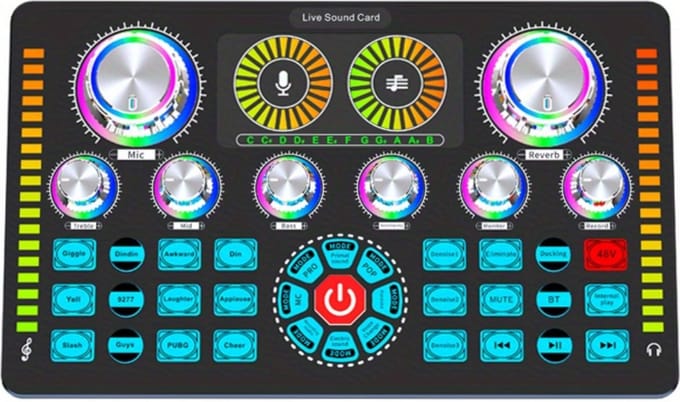 Livano Audio Mixer - Mengpaneel - DJ - Mixer - Gaming - PC