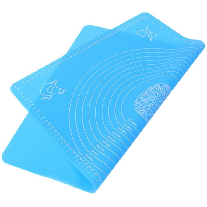 Siliconen Bakmat Deegrolmat Antislip Deegmat Bakplaat Liner Keuken Bakgereedschap blauw