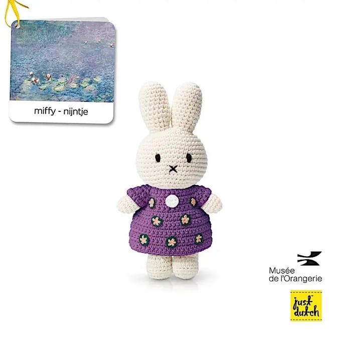 Pluche Just Dutch Miffy x Monet Nympheas Miffy