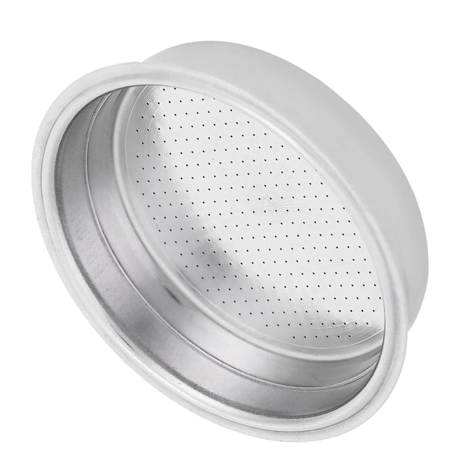 Dubbellaags roestvrijstalen koffiefilter met drukfiltermandje Accessoires voor koffiemachines L white