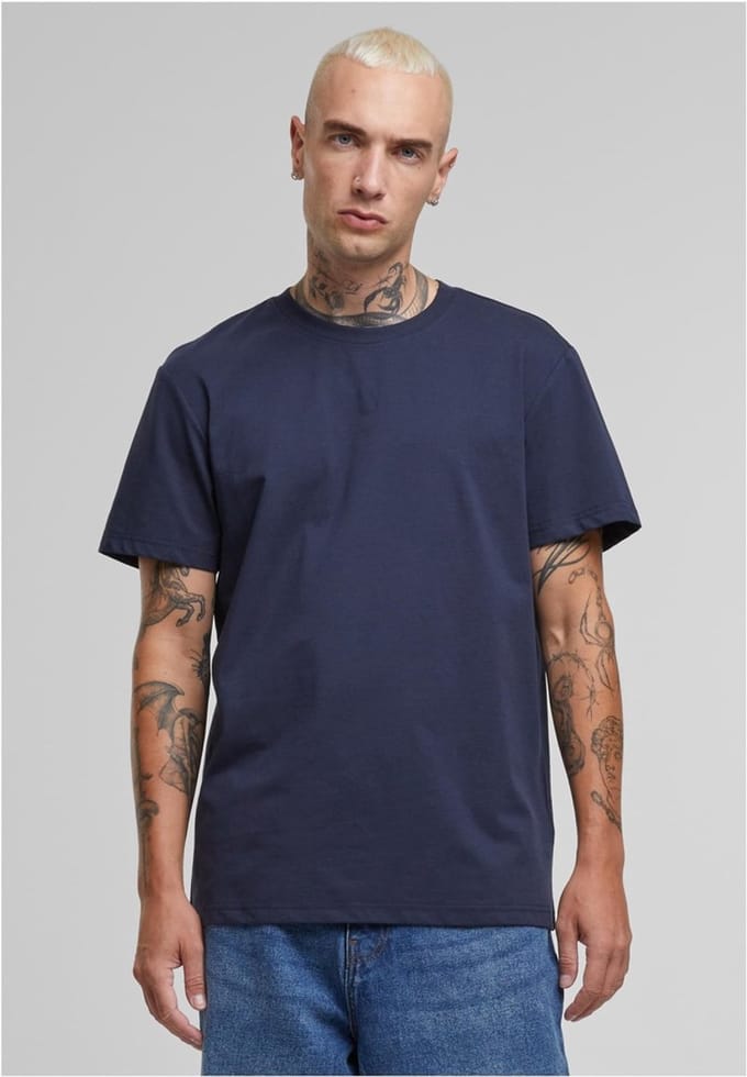 Urban Classics - Sorona Regular Heren T-shirt - S - Donkerblauw