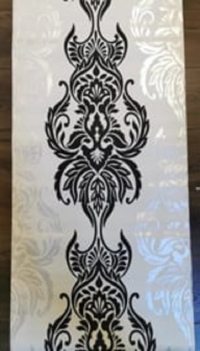 zwart wit parelmoer behang 40870