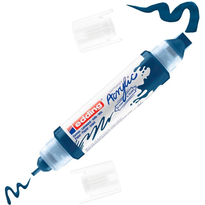 edding 5400 Acrylic "Acryl 3D - Double Liner" - Elegant Nachtblauw