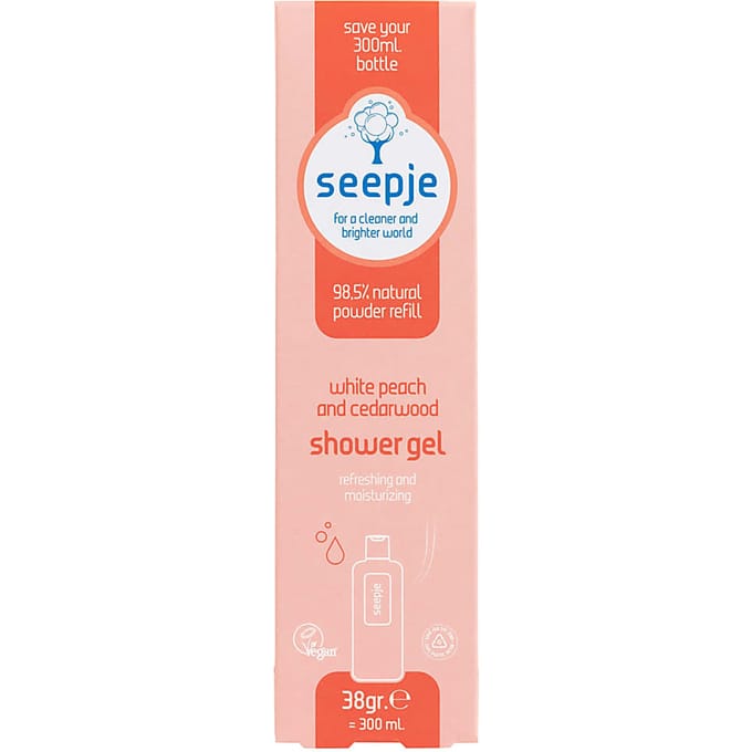 Seepje Shower Gel Navulling White Peach & Cedarwood