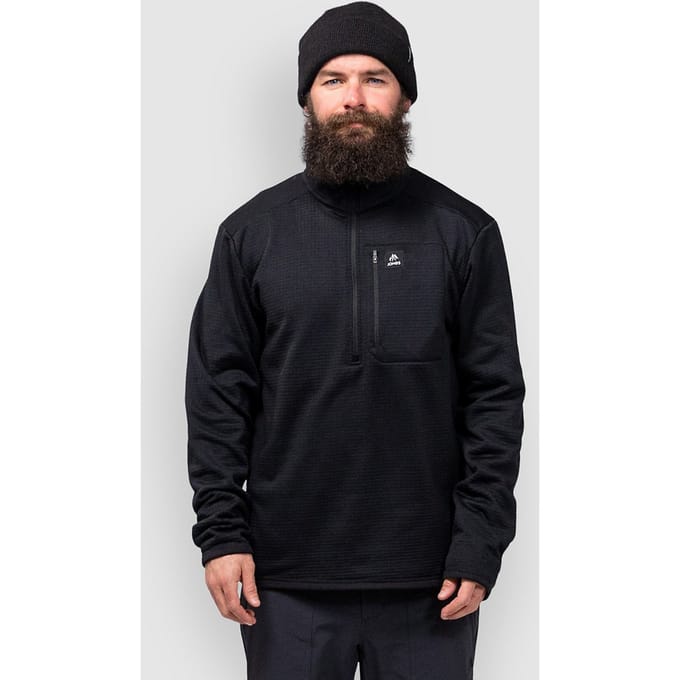 Jones Snowboards Flagship Rec Grid Fleece Jas zwart