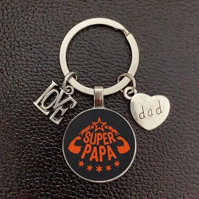 Sleutelhanger | super papa | kado voor vader