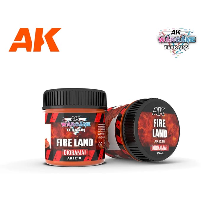Verf - Textuur AK Interactive Battle Grounds Fire Land