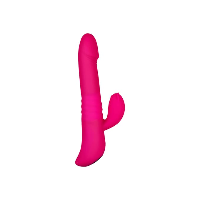 Verwarmende en Stotende Rabbit Vibrator - Roze