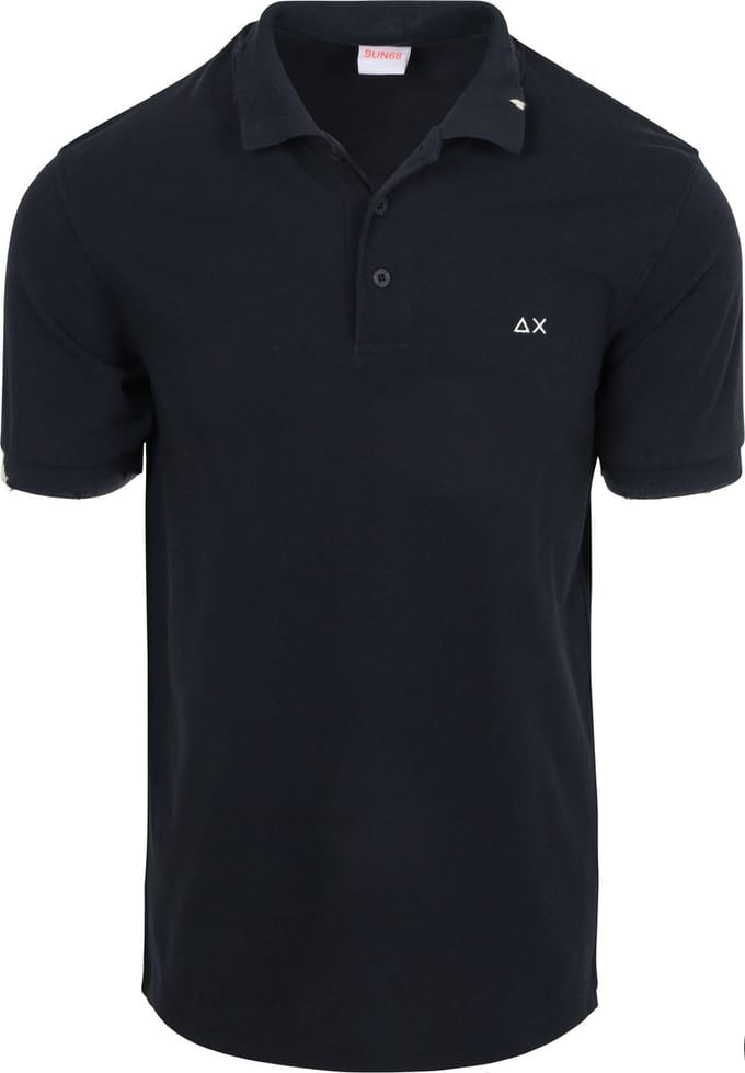 Sun68 Poloshirt Vintage Donkerblauw (navy) - Maat M - Heren