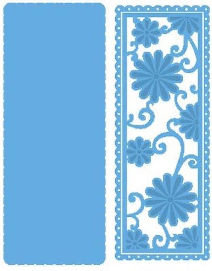 Marianne Design Creatables snij en embosstencil - Anja's Bloem Rechthoek