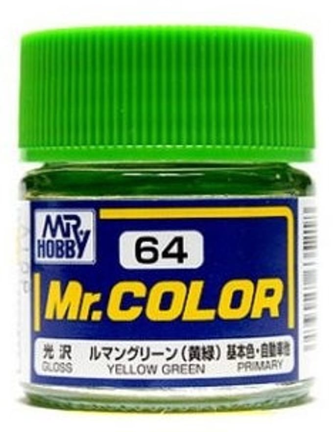 Gunze Mr. Hobby C-064 - Mr. Color 10 ml Yellow Green - Lacquer Modelbouwverf