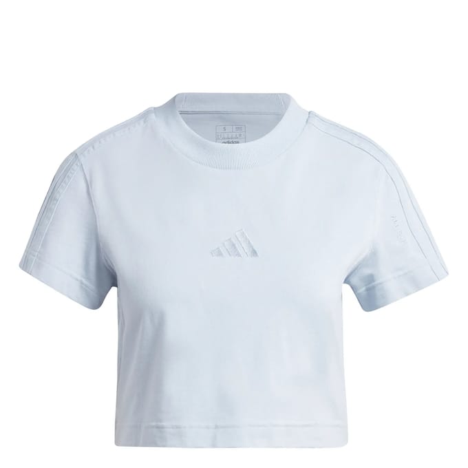 Dames-T-shirt met slanke mouwen adidas All Szn 3-Stripes