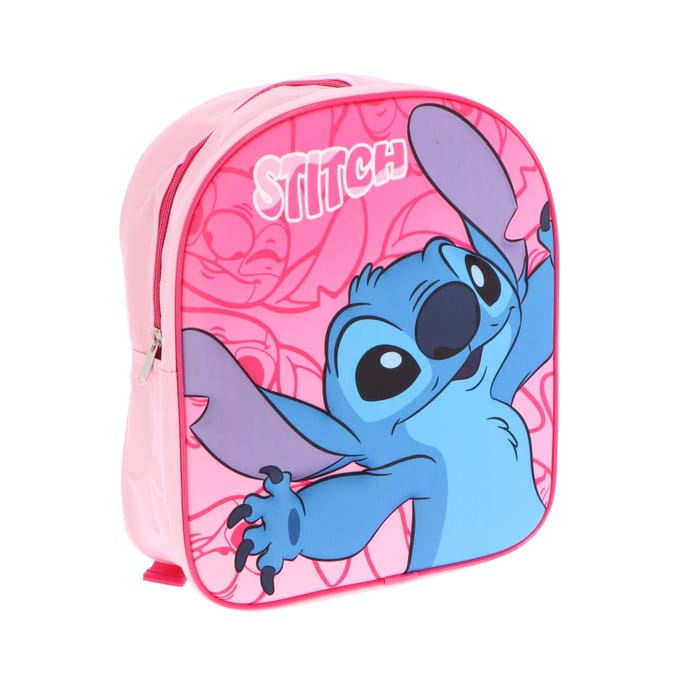 Lilo & Stitch 3D Rugzak - Schooltas - Polyester - Roze - Rugzak kind