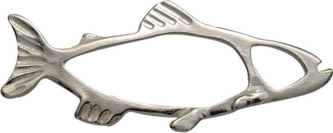 AuBor ®. Broche. Zilver. De zalm.