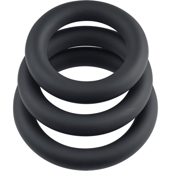 Selopa - Cockring - Penisring - set van 3 - Zwart