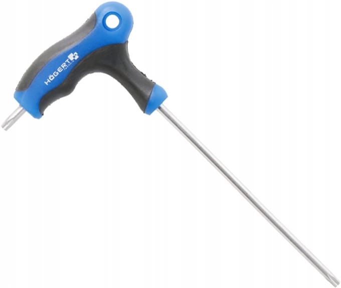 Hogert Technik - T-Type Torx Sleutel - T40 - 150mm - Staal
