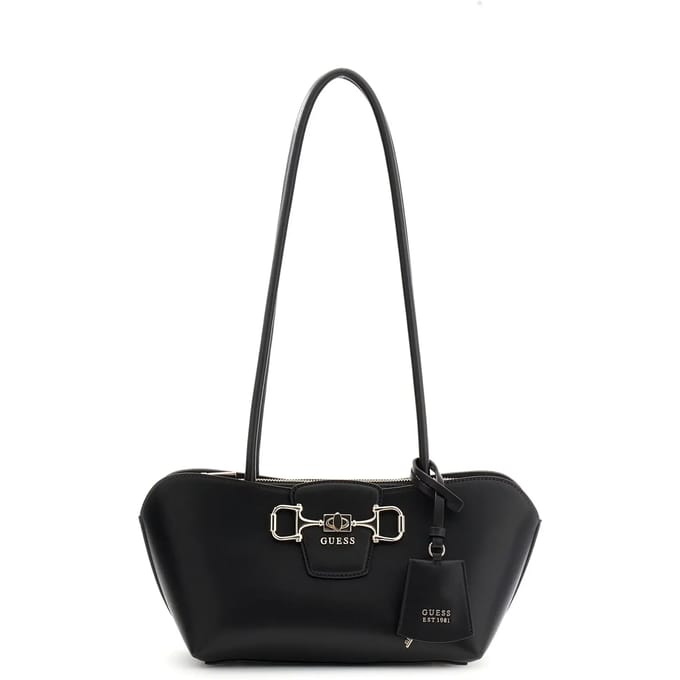 GUESS schoudertas Janie Shoulder Satchel Bag Cognac bruine