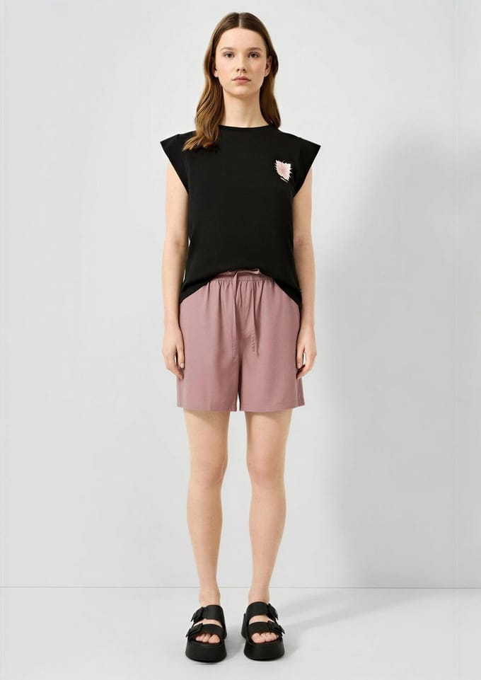 Korte viscose elastische dames QS
