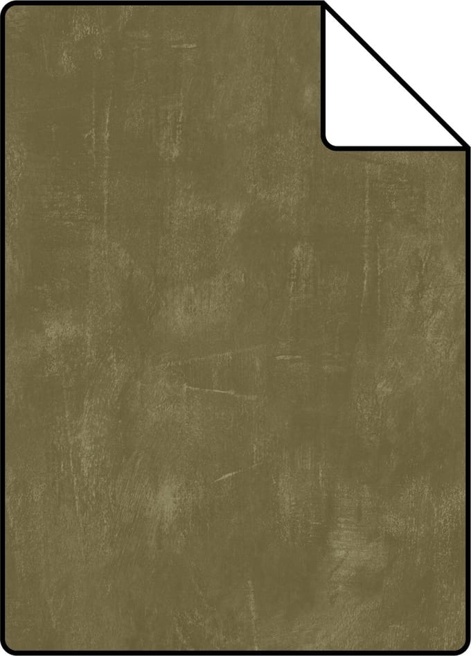 Proefstaal ESTAhome behang geschilderd effect kakigroen - 26.5 x 21 cm - 148723-S