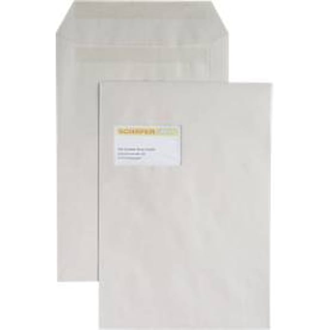 Verzendenveloppen, C4, 100 g/m², met venster, zelfklevend, 250 stuks